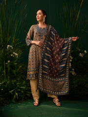 Indigo Mosaic Kurti Set