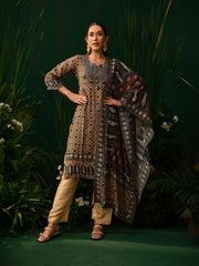 Indigo Mosaic Kurti Set