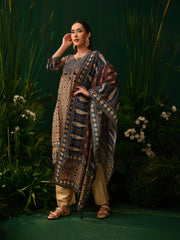 Indigo Mosaic Kurti Set
