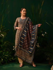 Indigo Mosaic Kurti Set