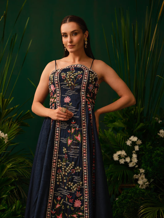 Tanya Mono Kaftan Kurti Set