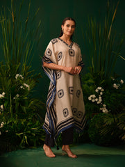 Tanya Mono Kaftan Kurti Set