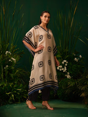 Tanya Mono Kaftan Kurti Set