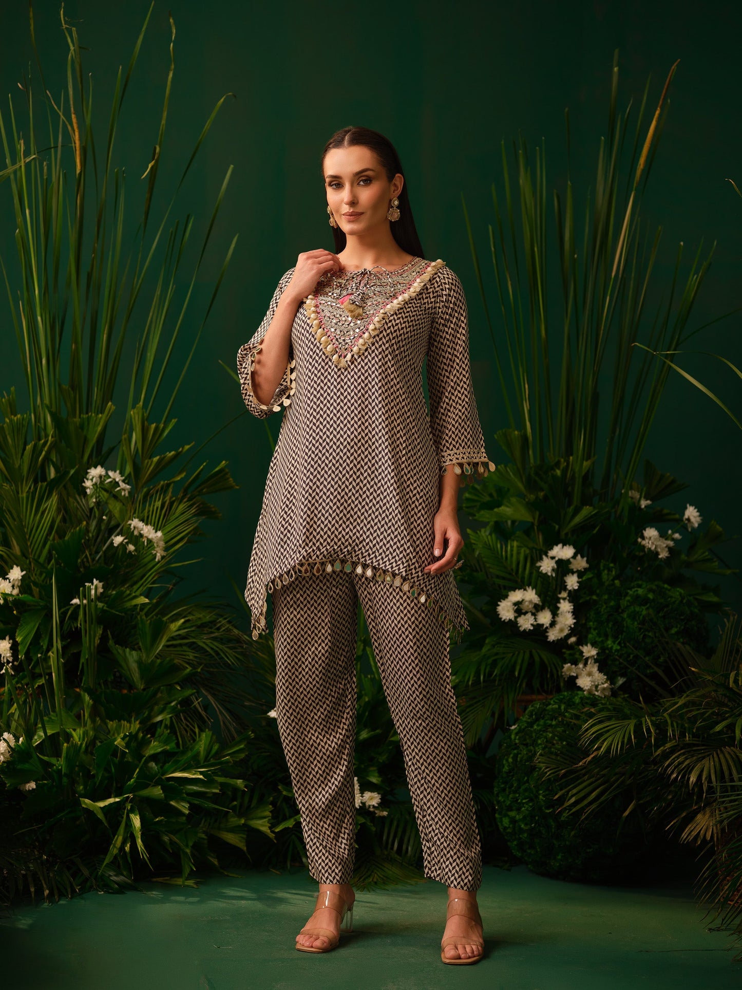 Ashira Chevron Kurti Set