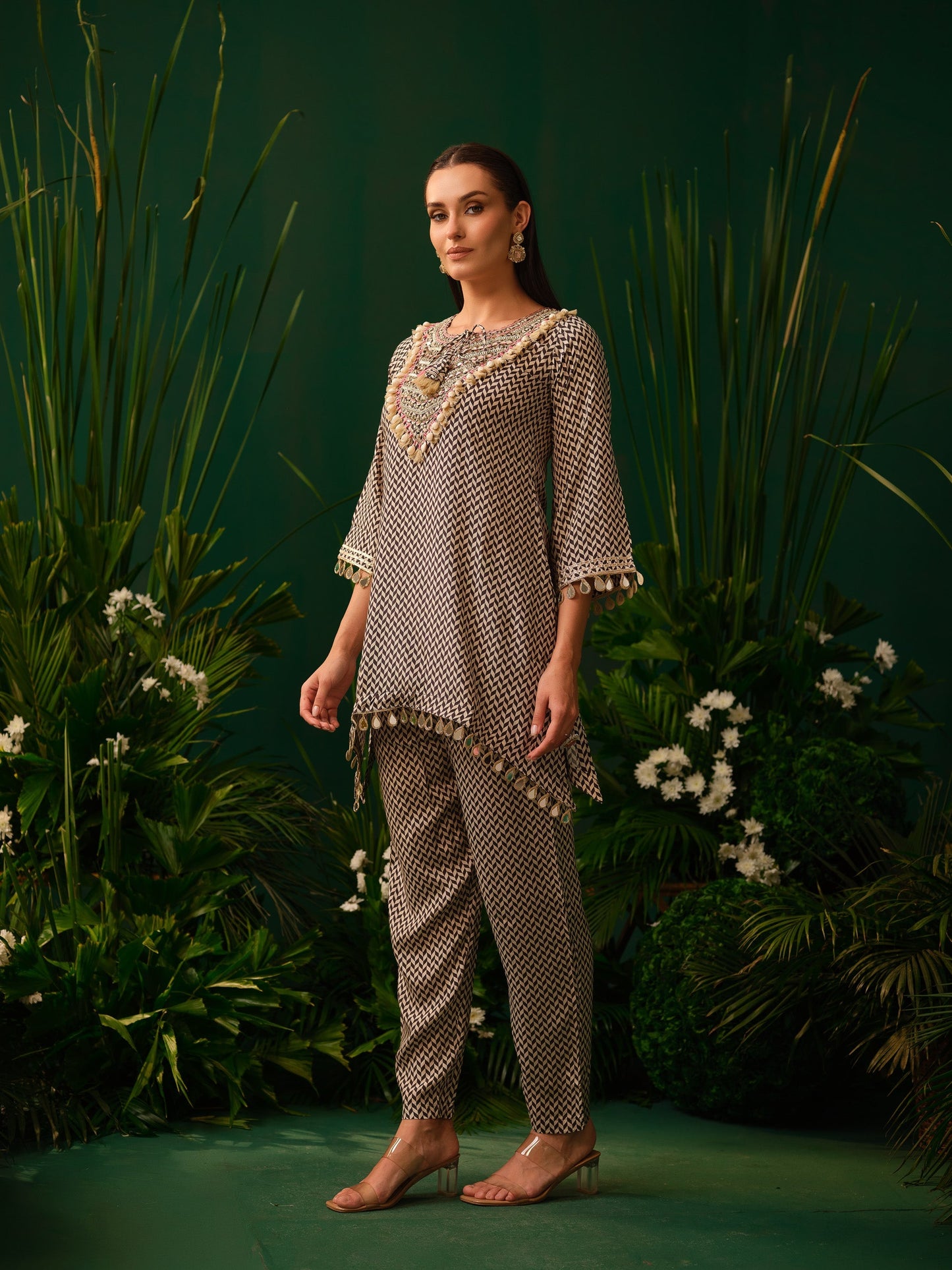 Ashira Chevron Kurti Set