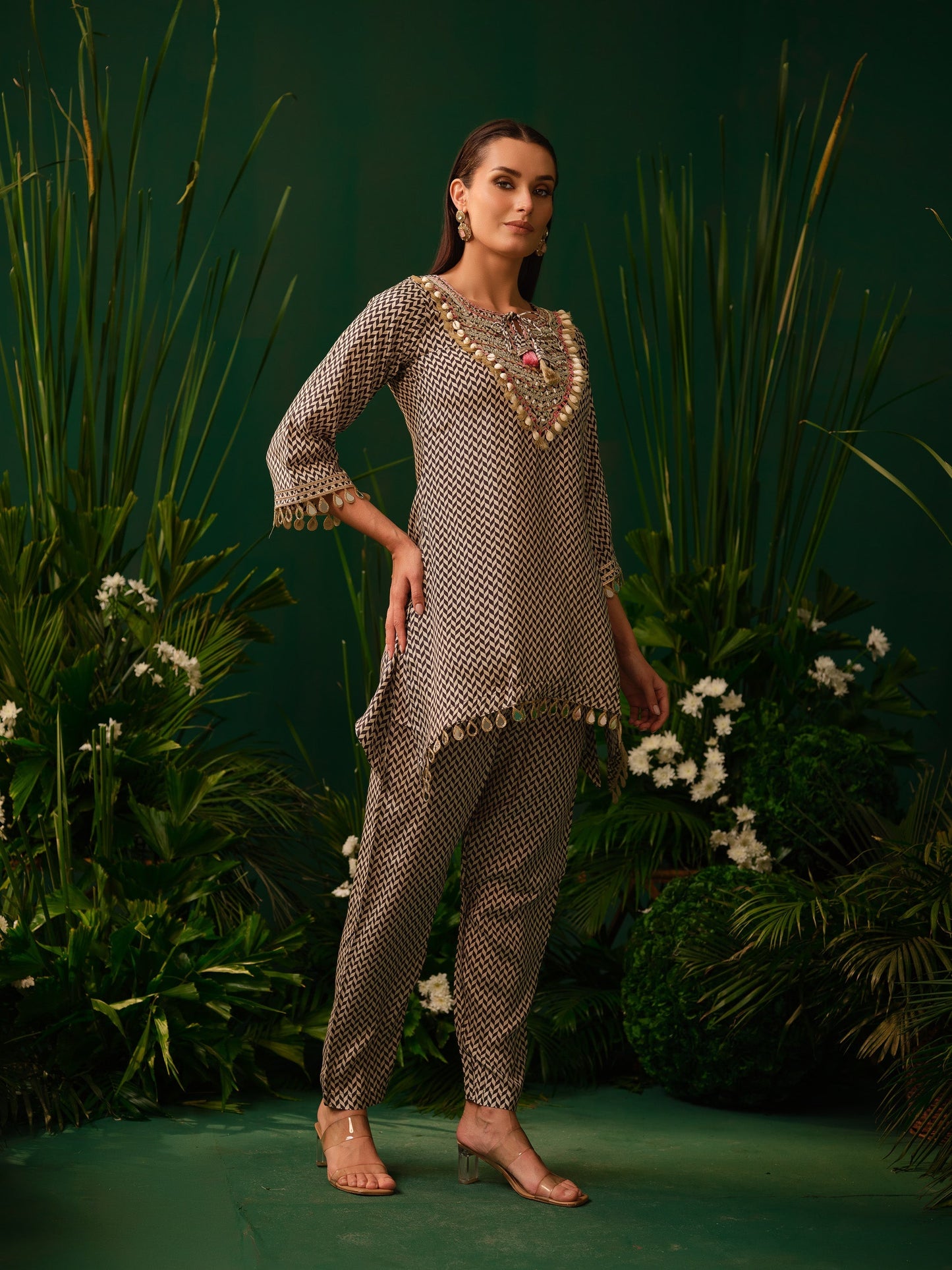 Ashira Chevron Kurti Set
