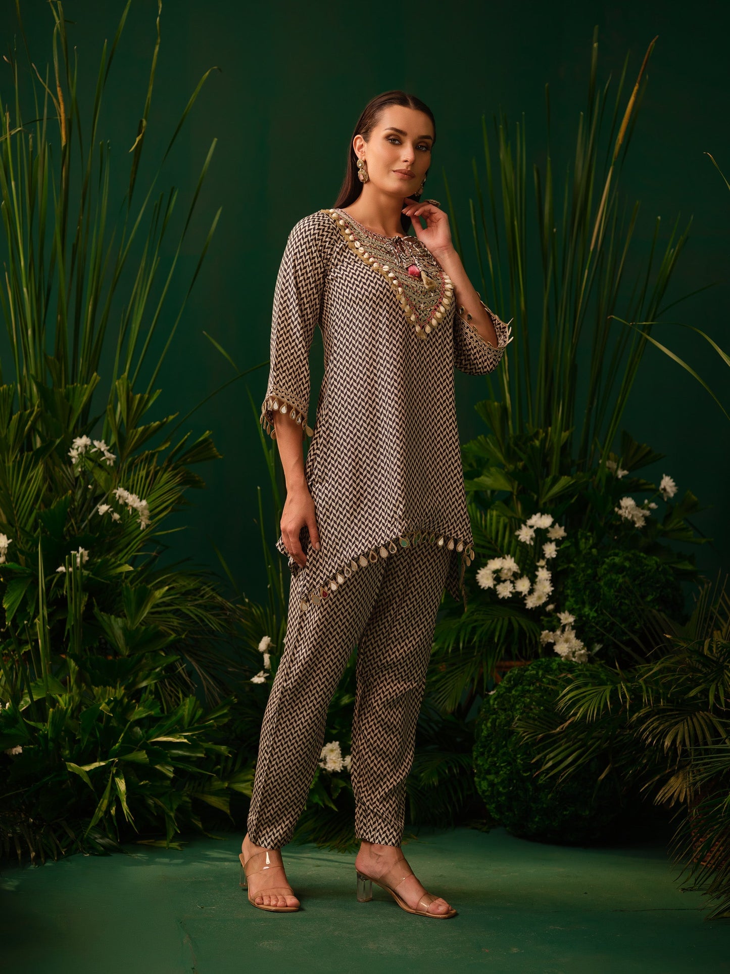 Ashira Chevron Kurti Set