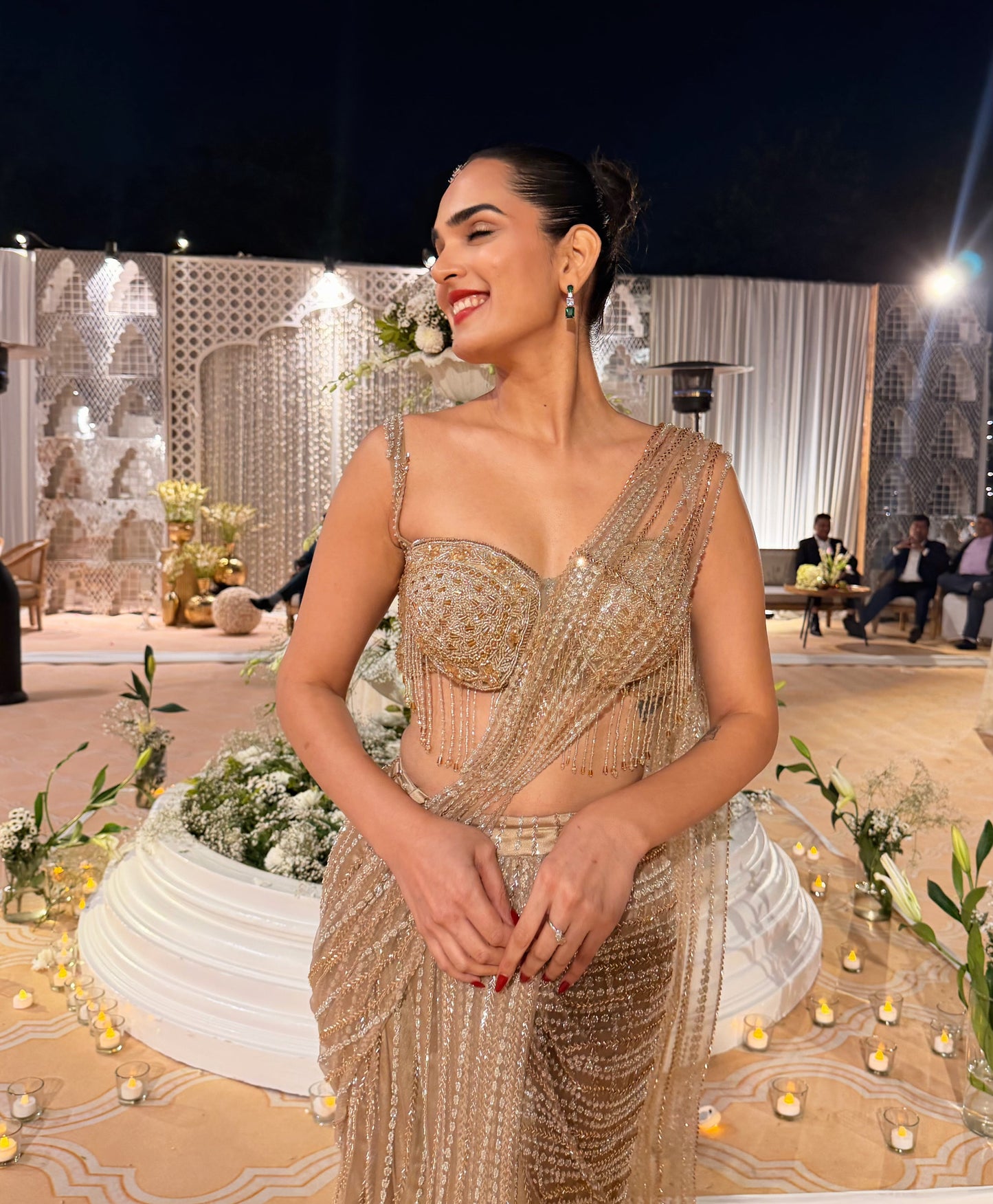 Golden drape