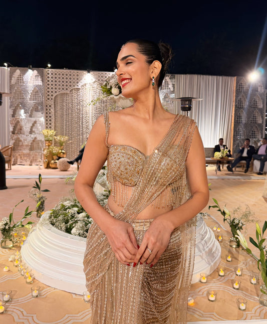 Golden drape