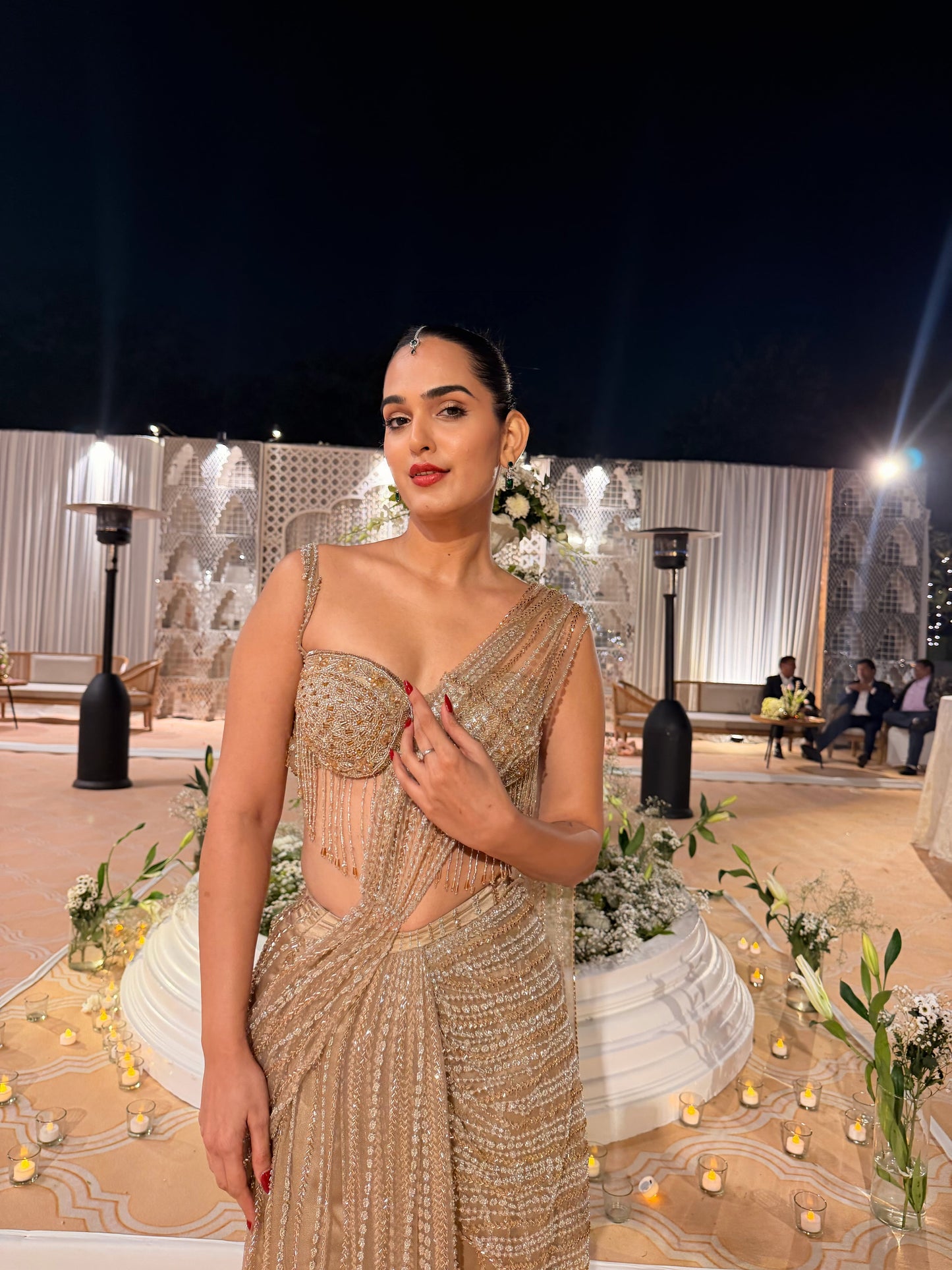 Golden drape
