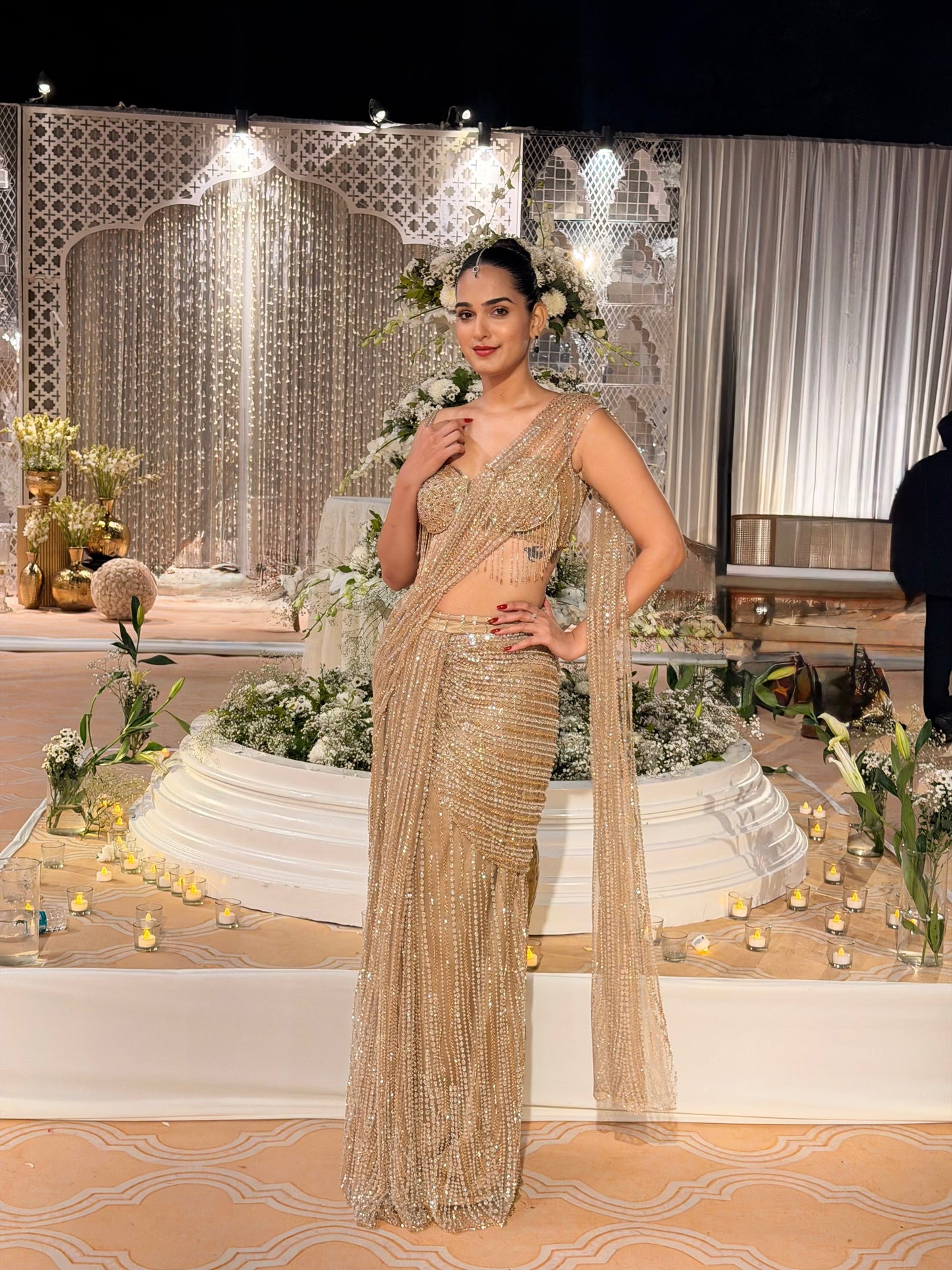 Golden drape