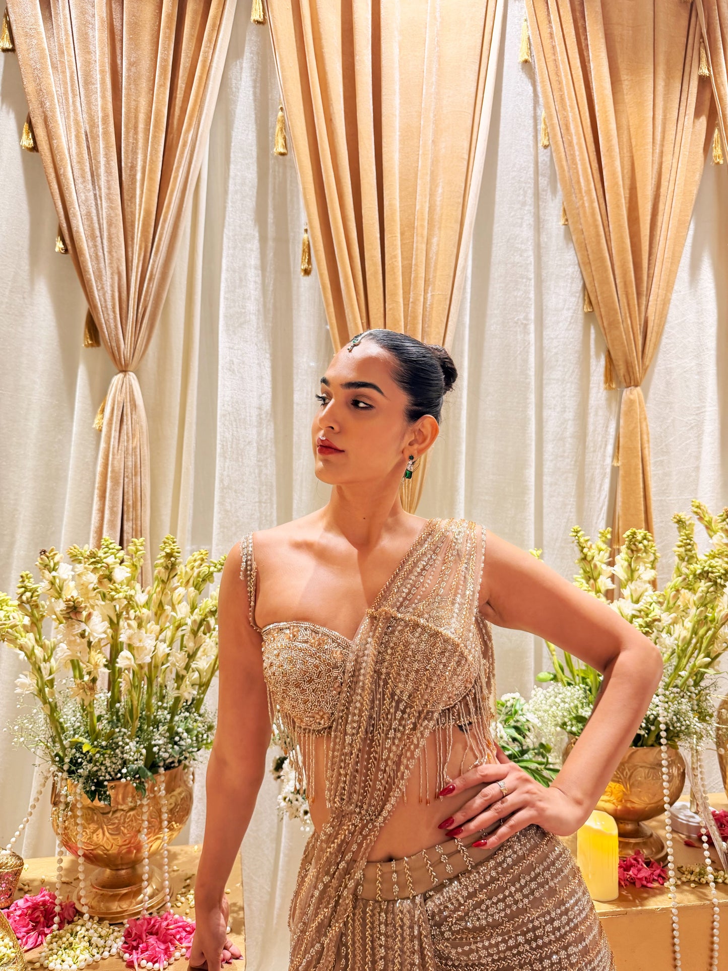 Golden drape